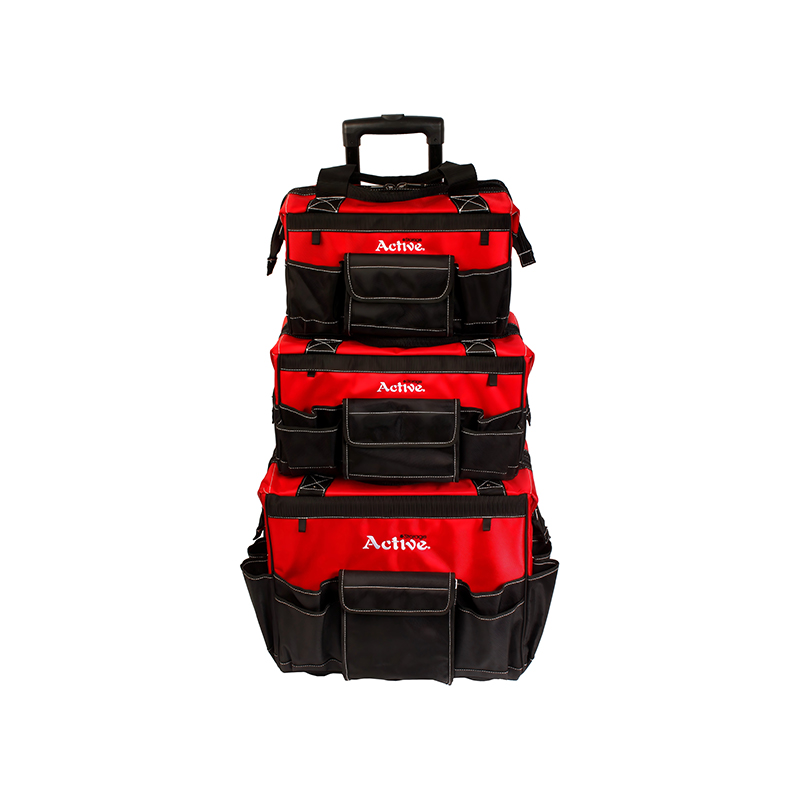 3-Piece Professional Electrician-Grade Roller Tool Bag 3-Piece Professional Electrician-Grade Roller Tool Bag