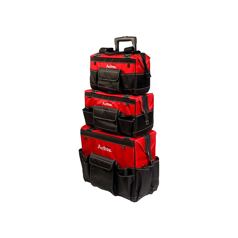 3-Piece Professional Electrician-Grade Roller Tool Bag 3-Piece Professional Electrician-Grade Roller Tool Bag
